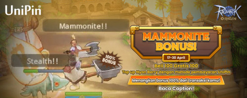 MAMMONITE BONUS! Top Up Nyan Berry Menggunakan UniPin Dapatkan 100% Bonus